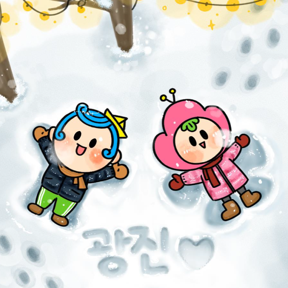 눈 내린 어린이대공원에서