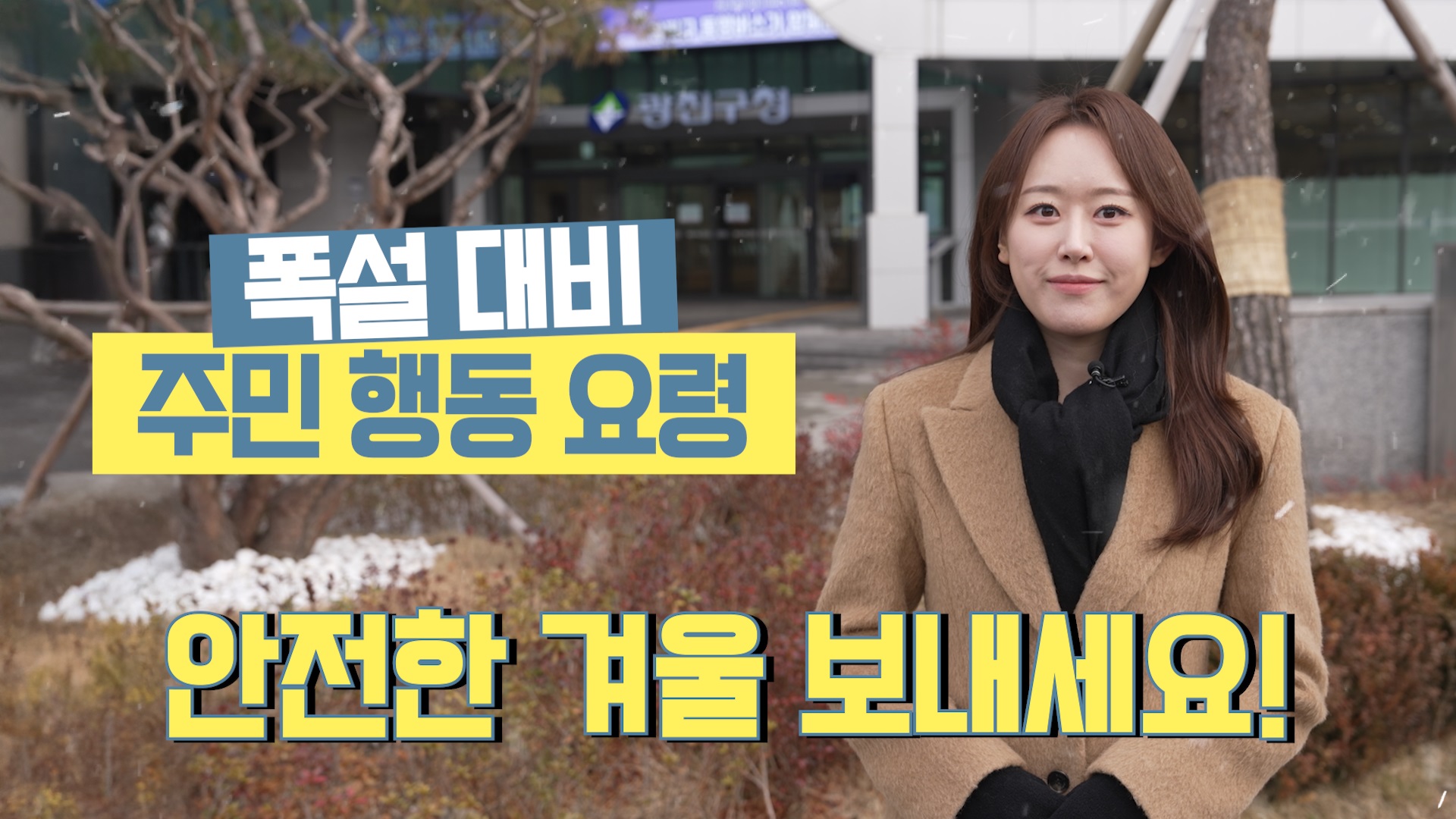 폭설 대비 주민 행동 요령