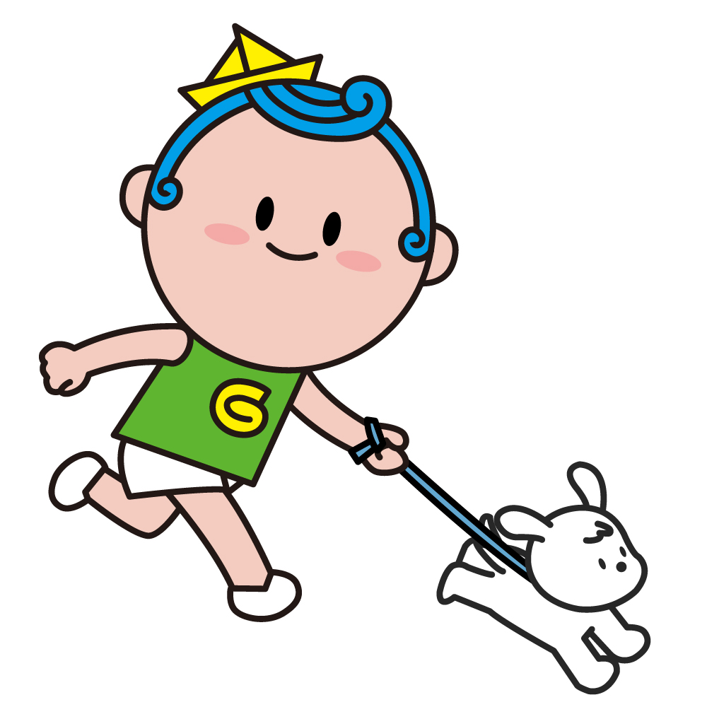 강아지를 산책시키는 광이