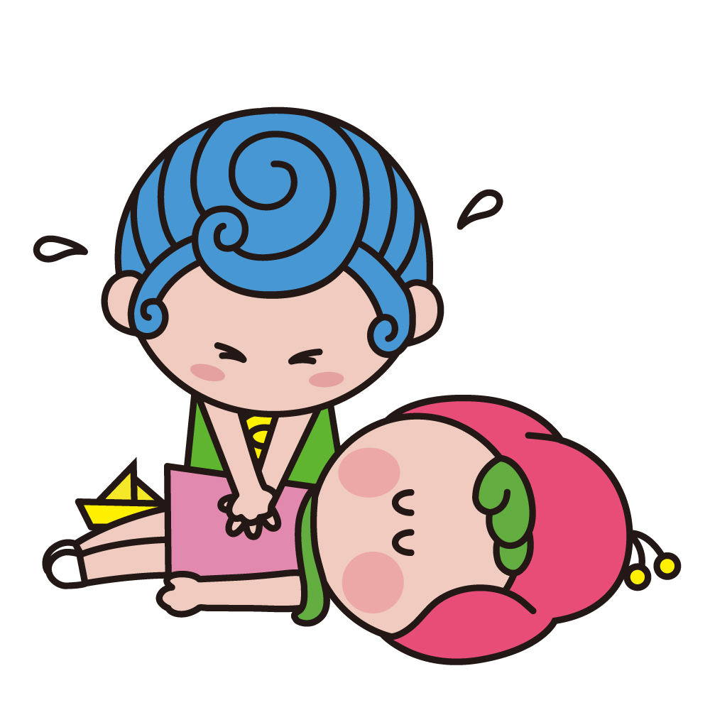 진이를 심폐소생술하는 광이