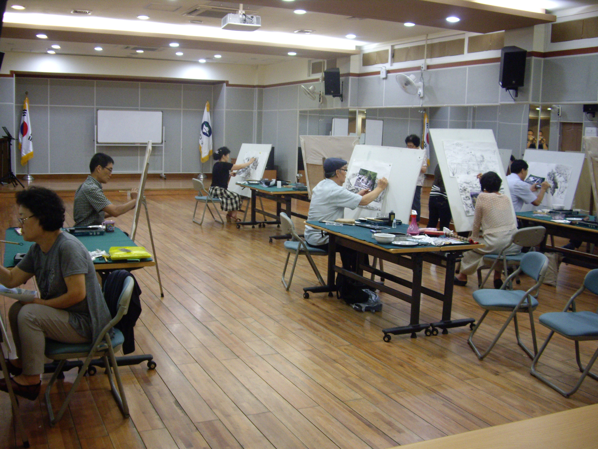 능동 자치회관 프로그램(한국화교실)