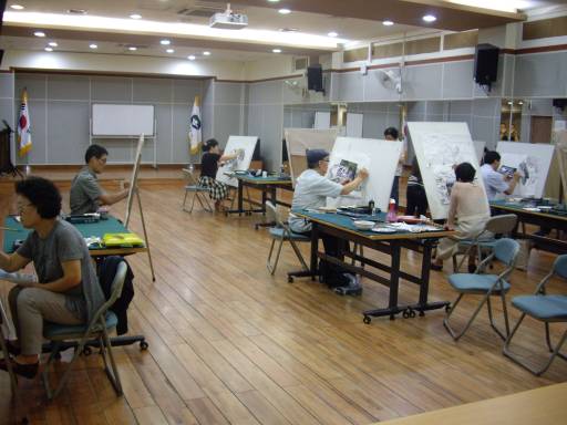 능동 자치회관 프로그램(한국화교실)