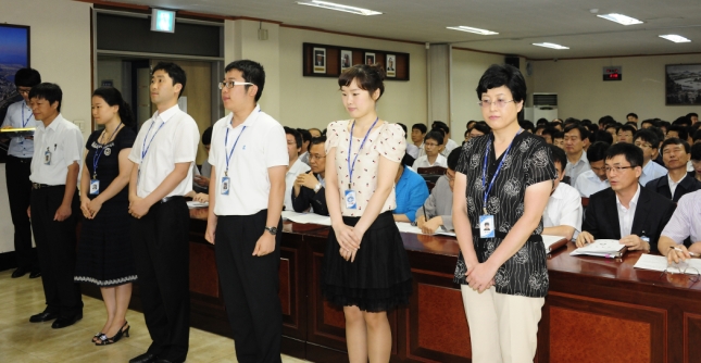 20110811-구 확대간부회의 표창장 수여