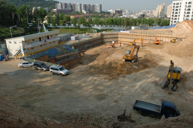 행정차고공사 진행사항