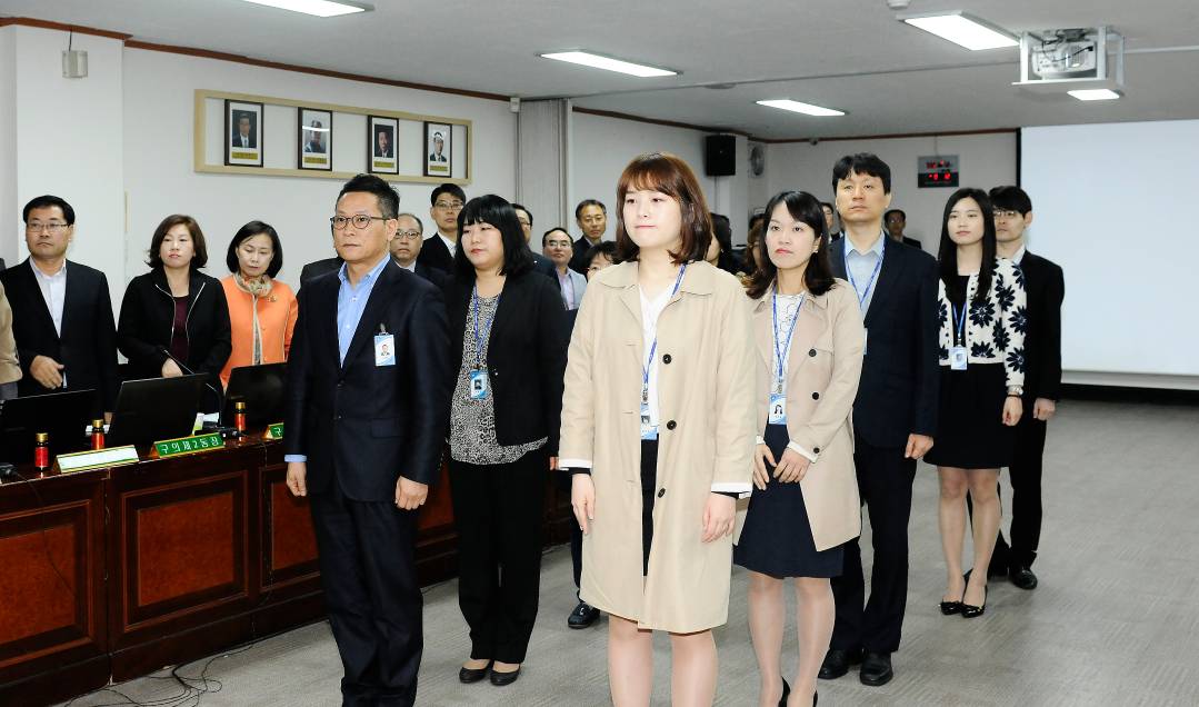 20160421-구 동 확대간부회의 우수공무원 표창장 수여