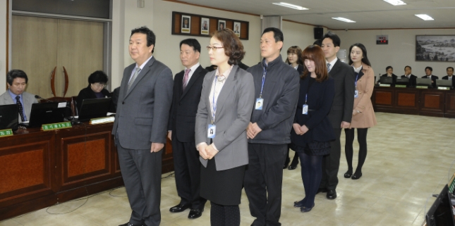 20140320-구 동 확대간부회의 우수공무원 표창