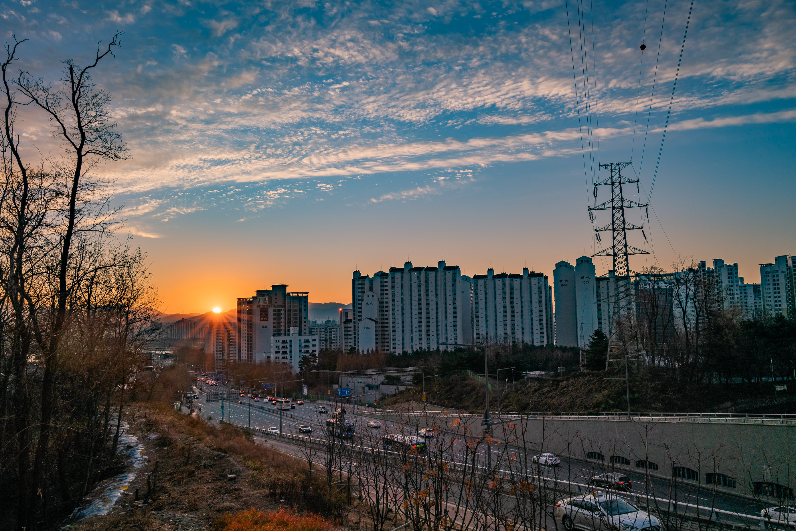 20201208-광진숲나루에서 바라본 일출