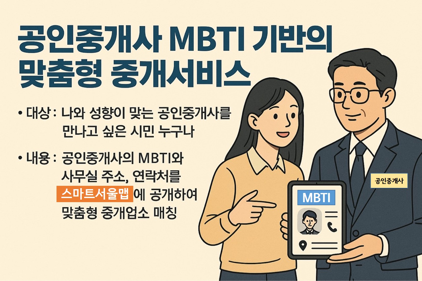 공인중개사 MBTI 맞춤형 중개서비스