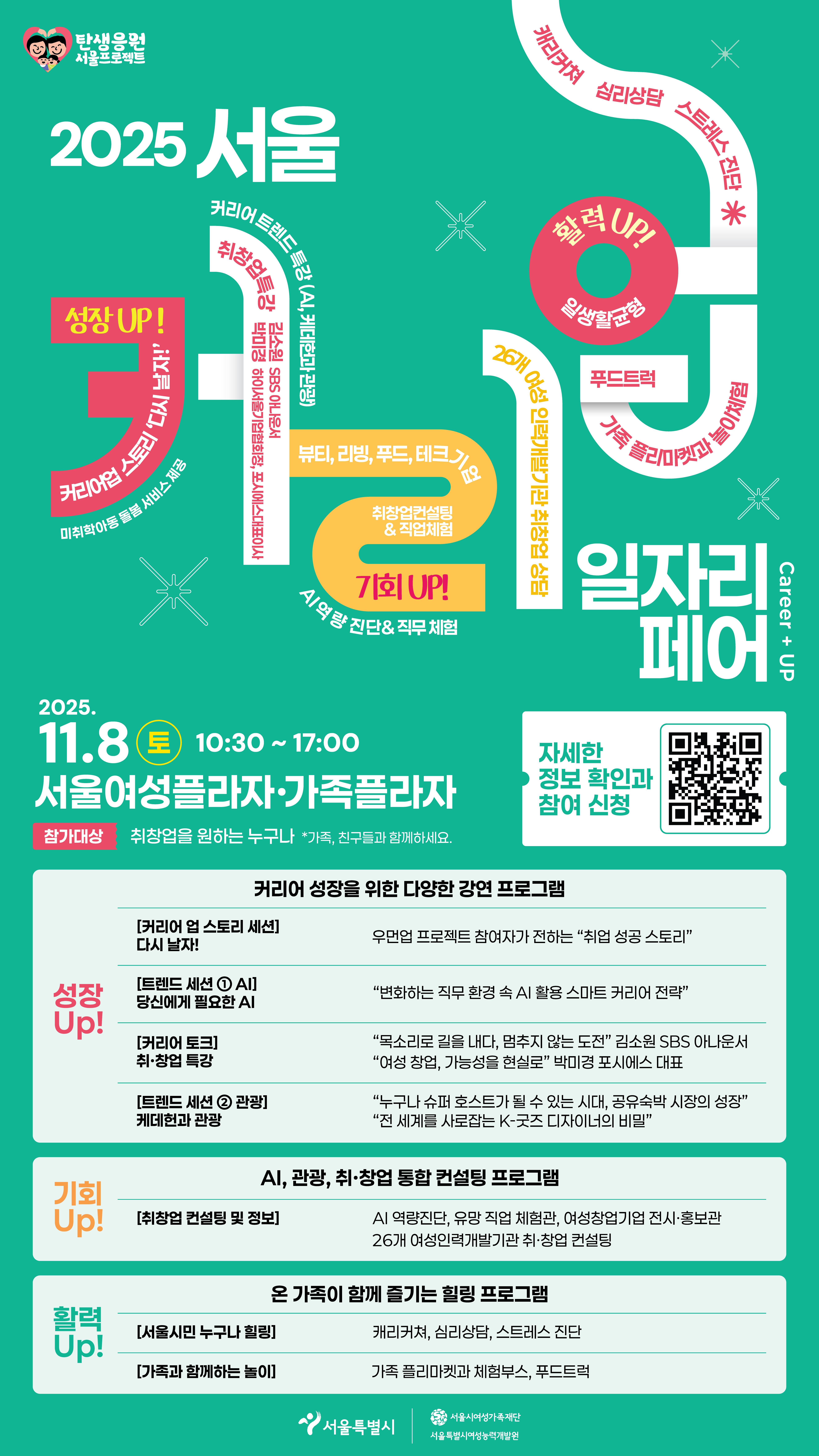 2025 서울커리업 일자리페어 홍보물