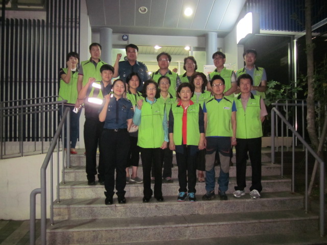 자양3동 야간 쓰레기 무단투기 단속 실시~!!!