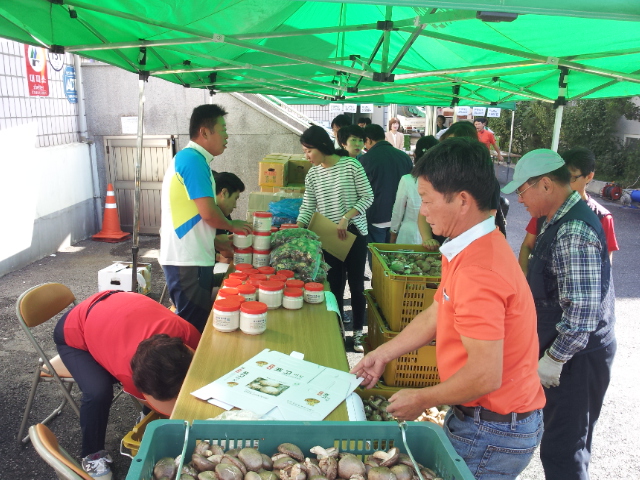 군자동 자매결연 도농직거래장터