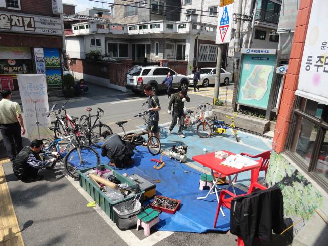 씽씽자전거 사업단이 구의2동을 찾았습니다