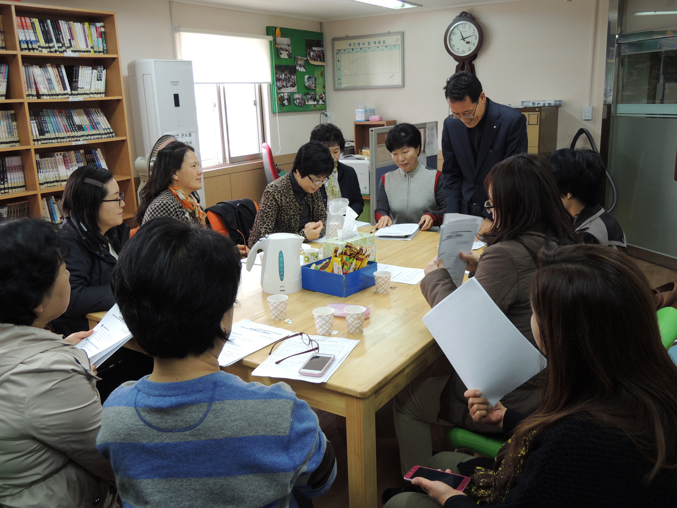 군자동 새마을문고 정례회의(2013. 4. 15)