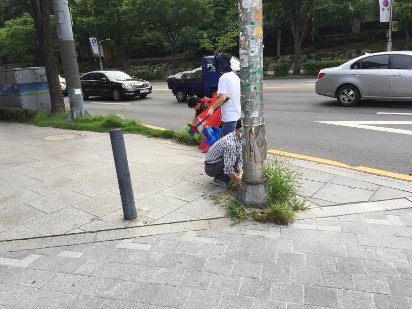 깨끗한 마을 만들기 - 잡초제거(2016.7.21.)