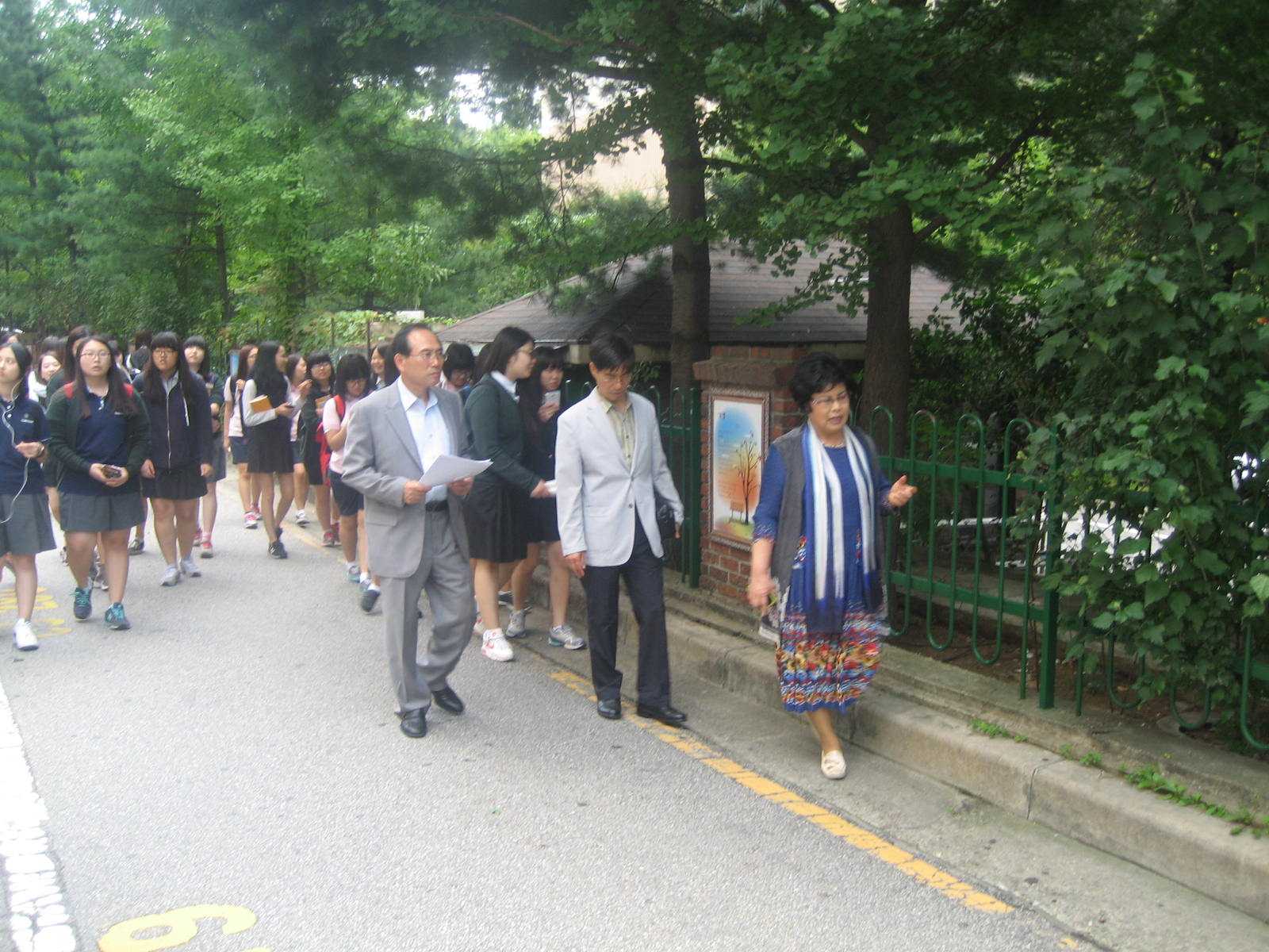 대원여고 문예부의 시의 거리 견학(2012.09.19)