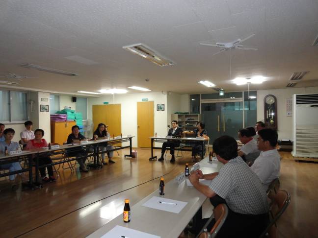 2012년 7월 주민자치위원회 모습