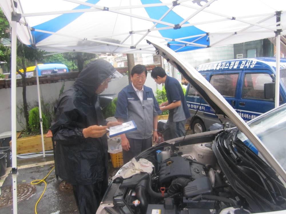 자동차 무료점검 서비스 현장 스케치