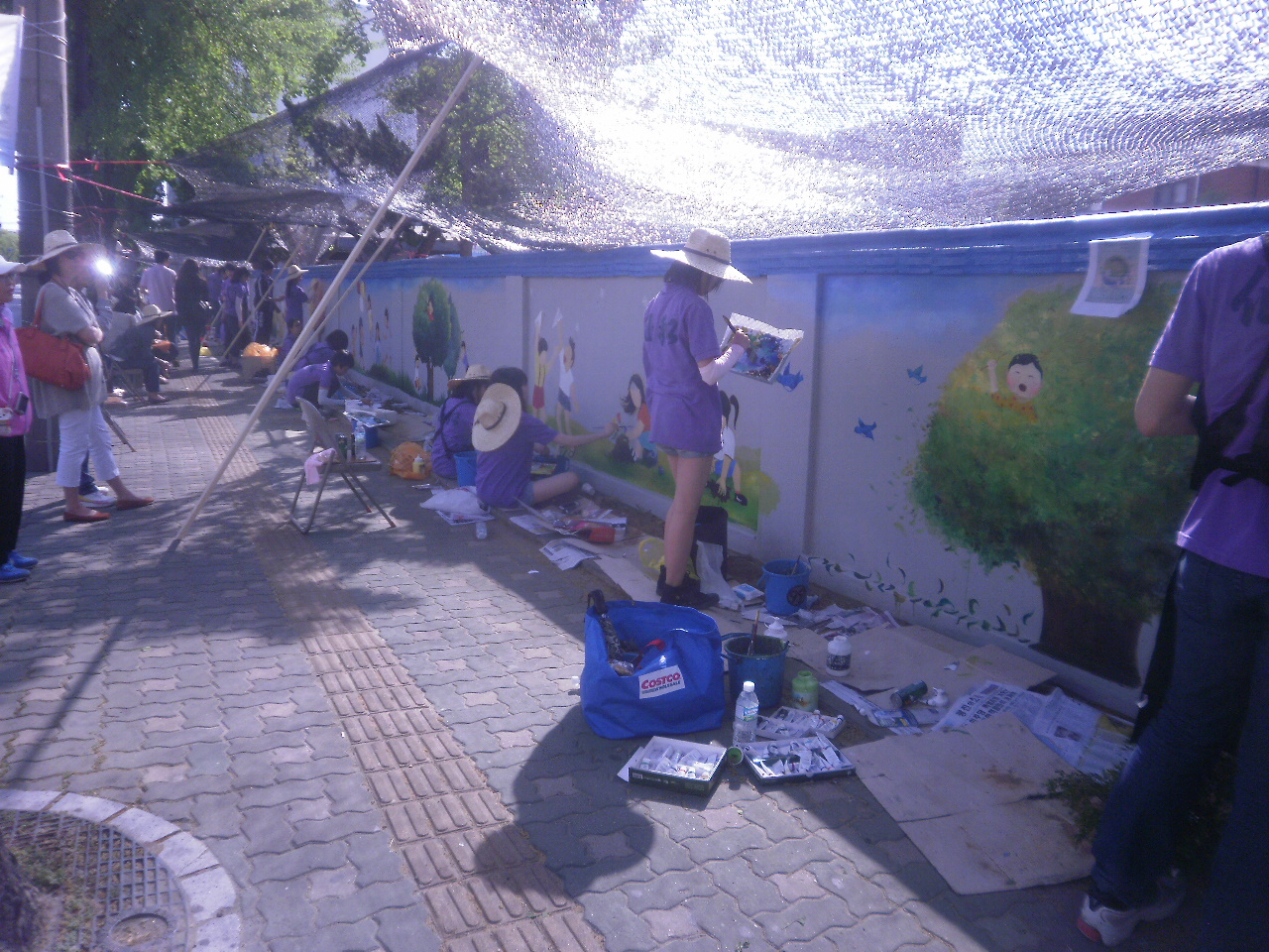 대진운수 담장이 동화나라로 변했어요