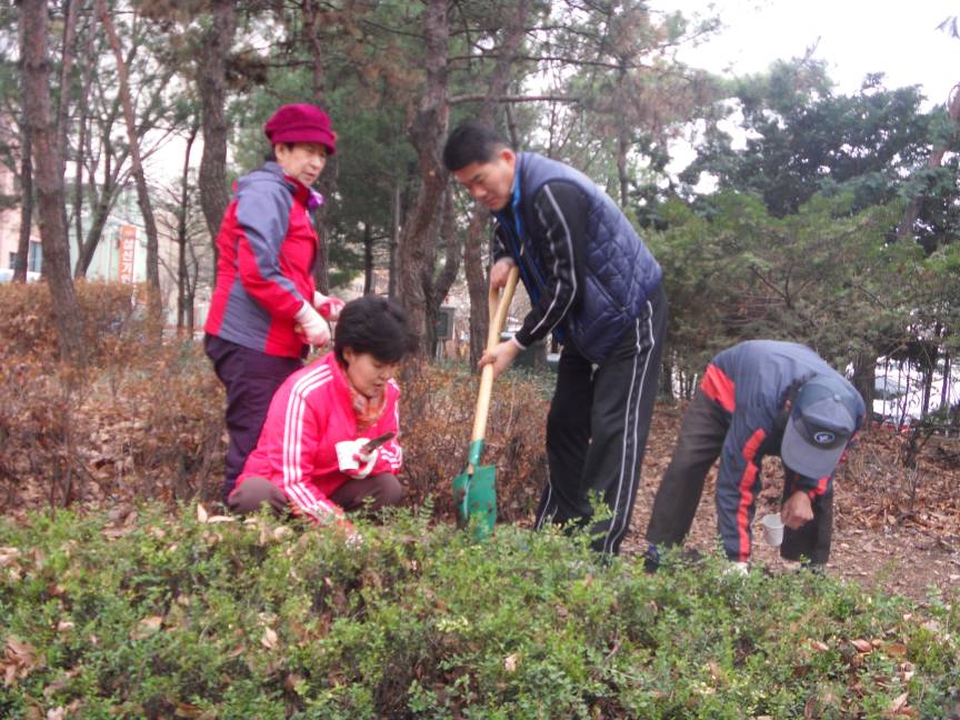 자양유수지 주변 해바라기길 만들기 꽃씨 파종행사