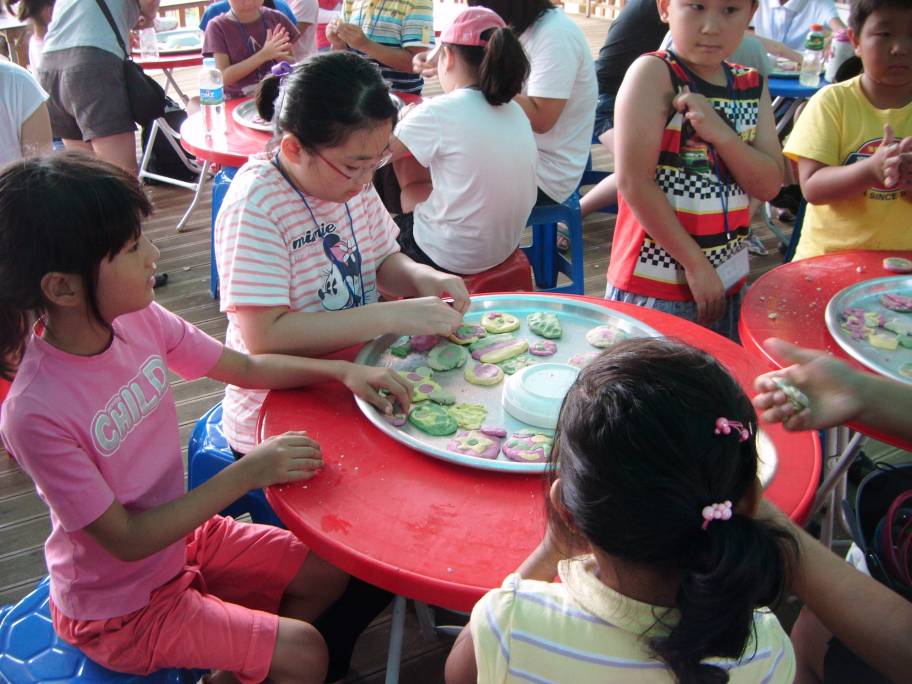 보리개떡만들기