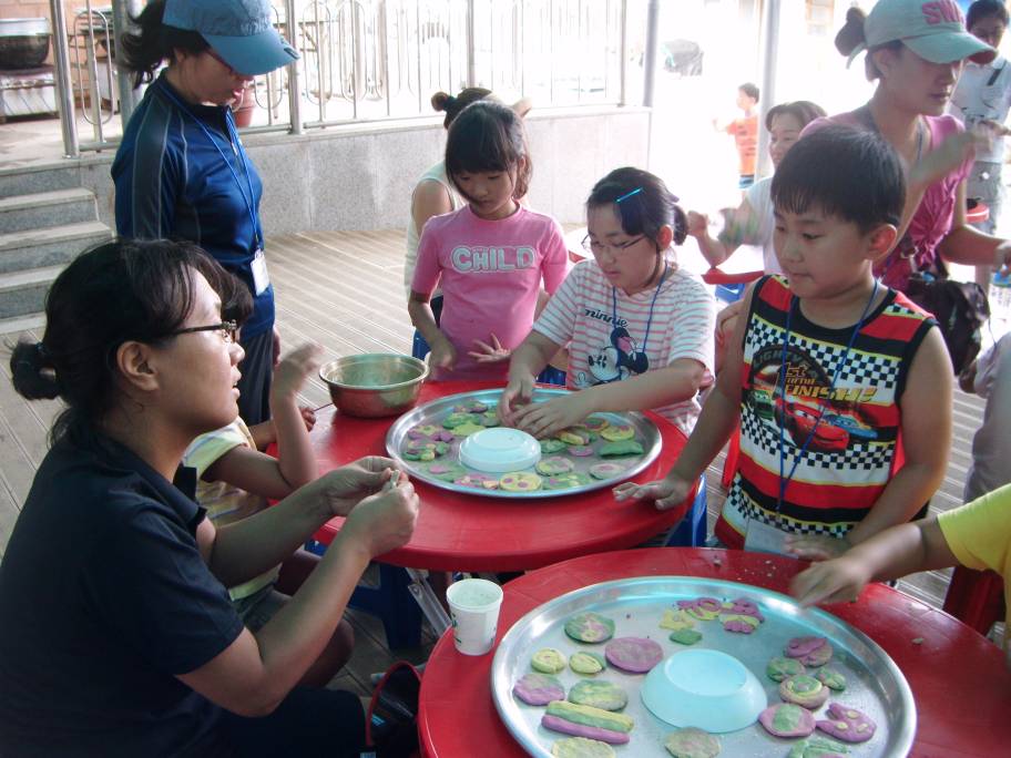 보리개떡만들기