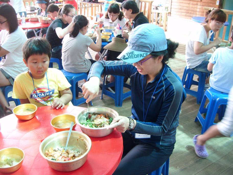 보리개떡만들기