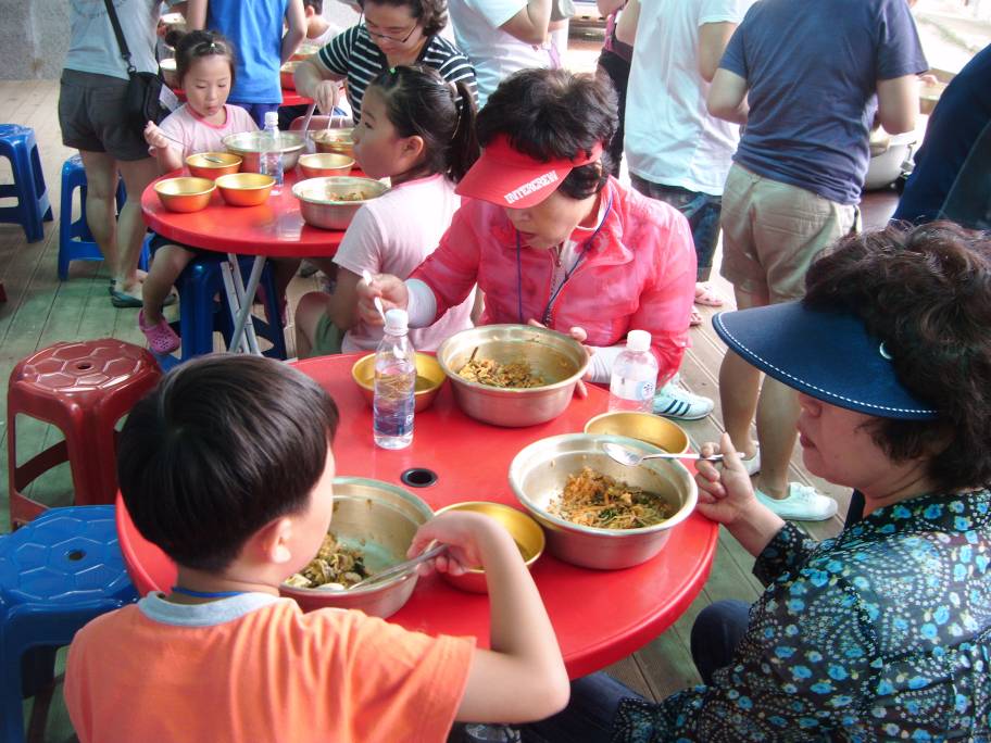 보리개떡만들기