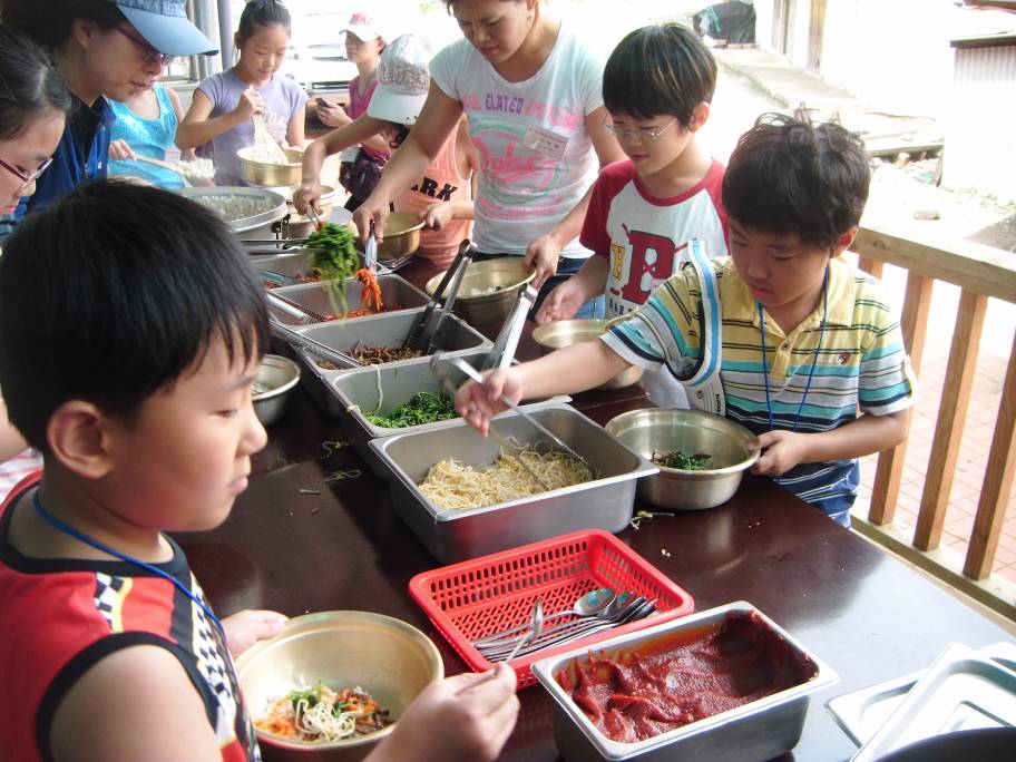 보리개떡만들기