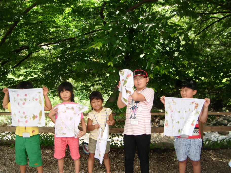 손수건꽃물들이기체험