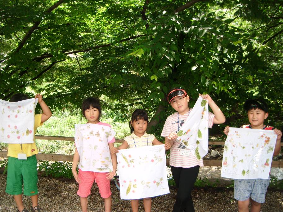 손수건꽃물들이기체험