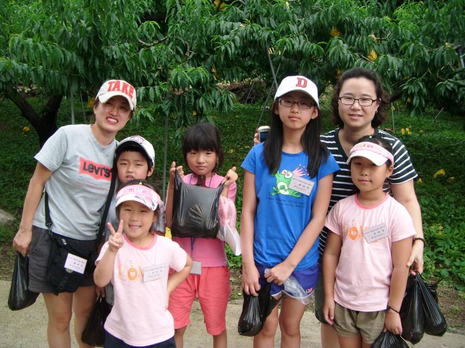 복숭아따기 체험