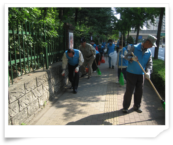 녹색광진!! 시의 거리 대청소