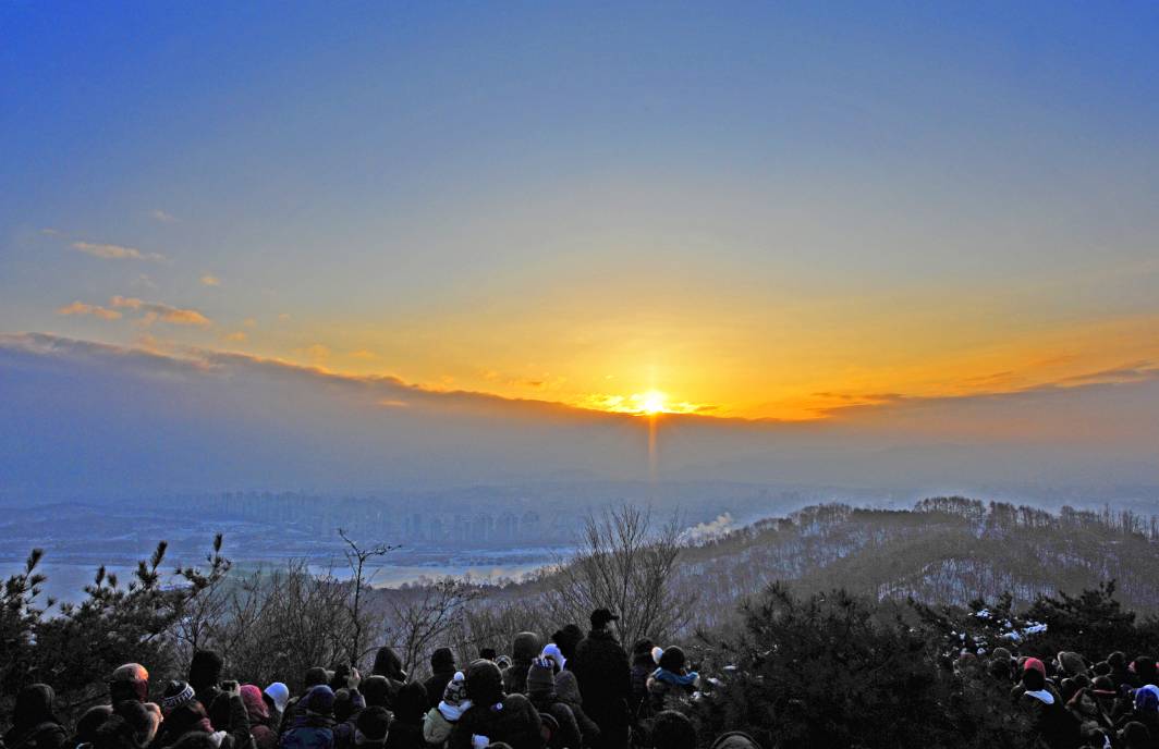 2011년 아차산 일출사진입니다