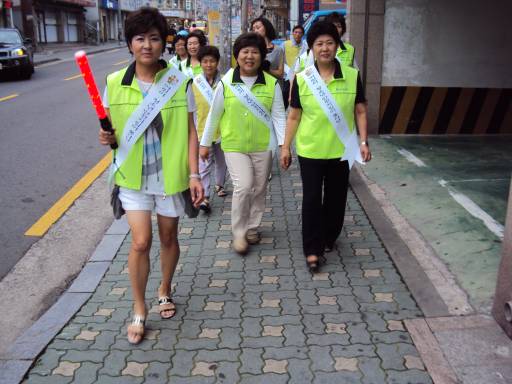 안전지킴이봉사단 순찰모습