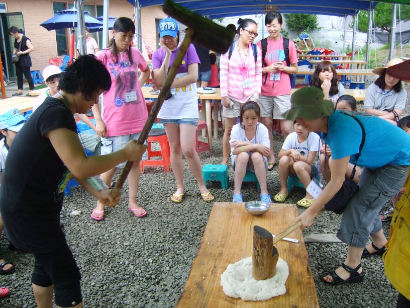 (농촌체험교실)떡매치기