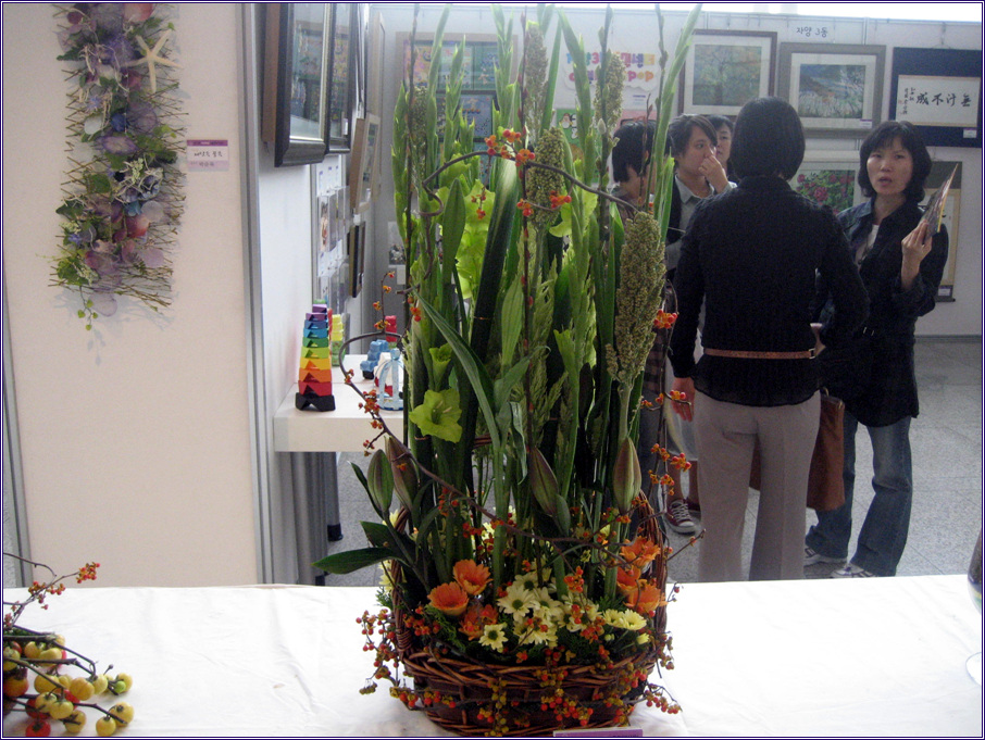 09년 자치회관 페스티벌 - 구의3동 전시회 플라워디자인 작품4