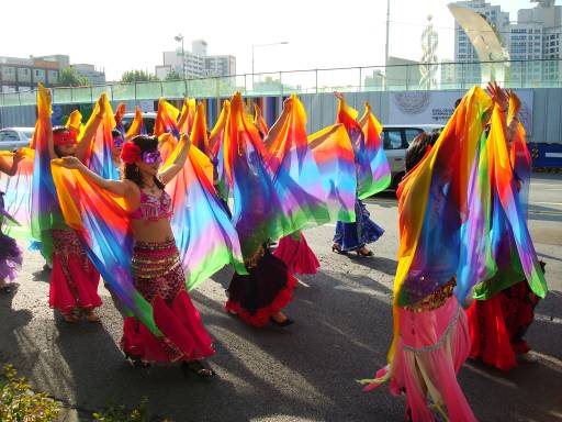 아차산고구려축제 거리 퍼레이드(밸리댄스팀)