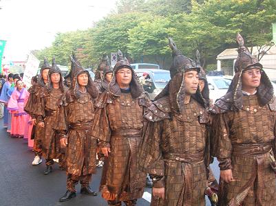 고구려축제 자양1동 거리퍼레이드(고구려장수)