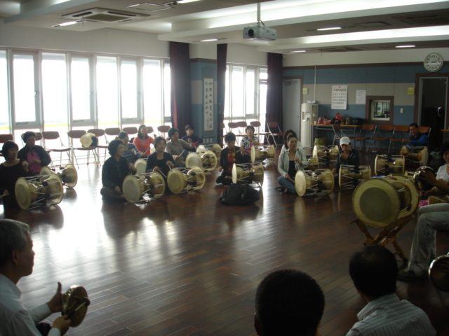화양동농악단 연습사진