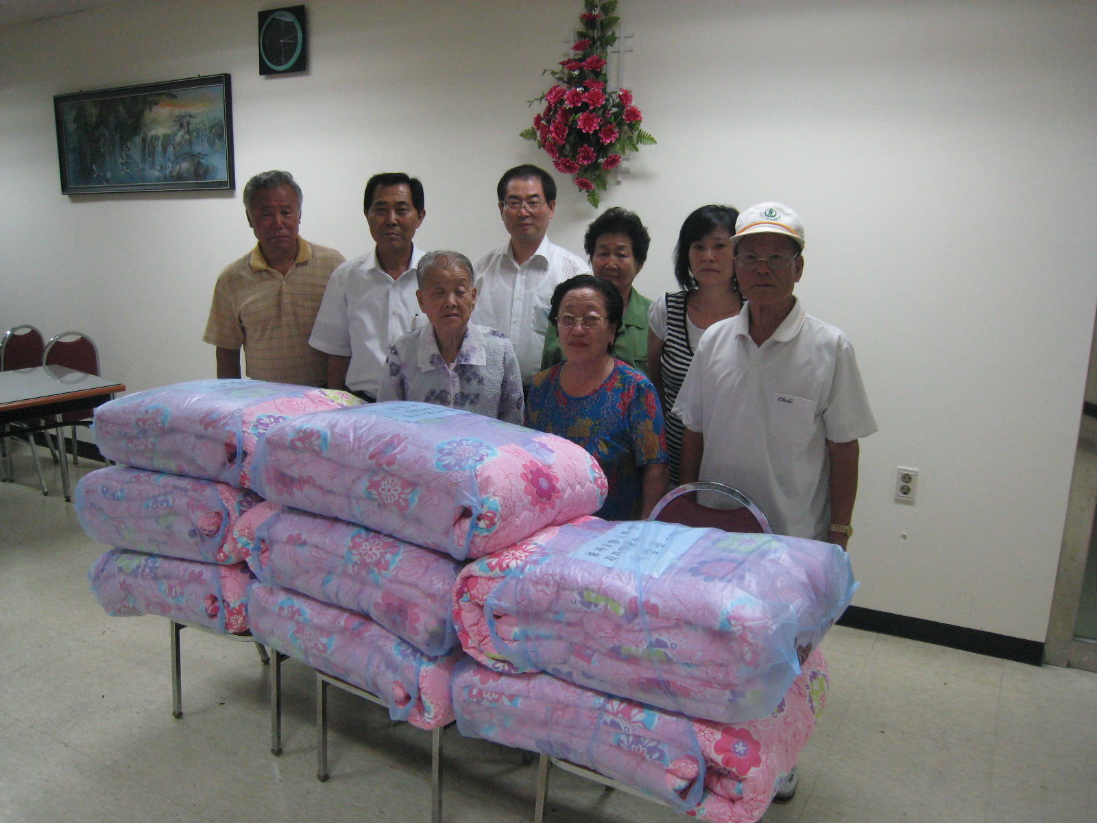 정다운 빨래터 이불전달식 2008.9.8