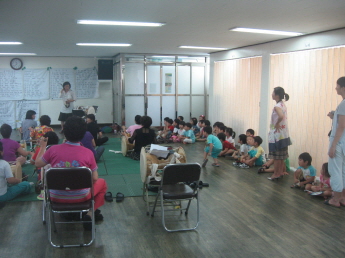 중곡4동 주민센터 장고교실 견학(대원어린이집)