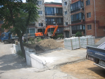 그린파킹 조성공사 현장