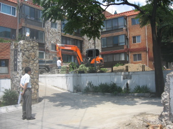 그린파킹 조성공사 현장