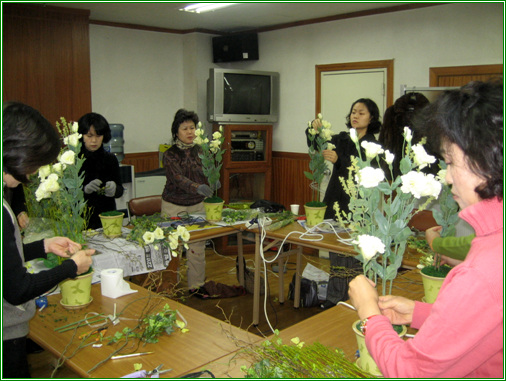 구의3동 주민자치센터 플라워디자인반 소개