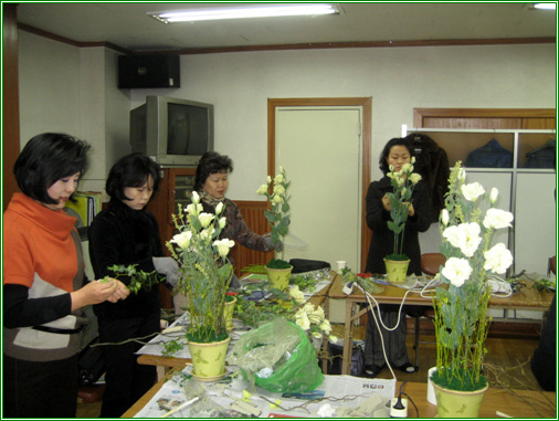 구의3동 주민자치센터 플라워디자인반 소개