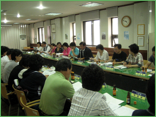 2008년 5월 26일 통장 월례회의