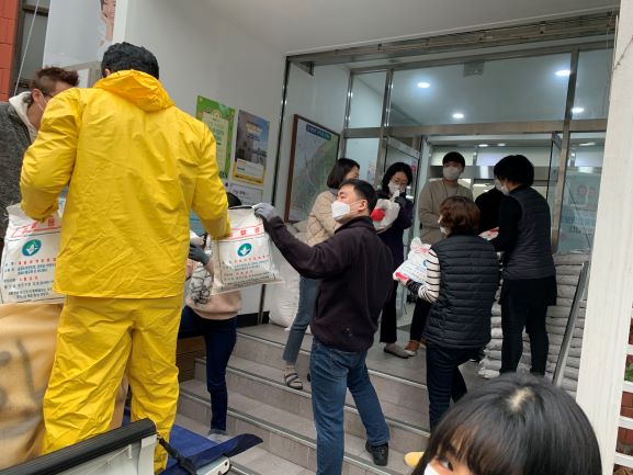 구의2동 제설작업 및 소형 염화칼슘 비치